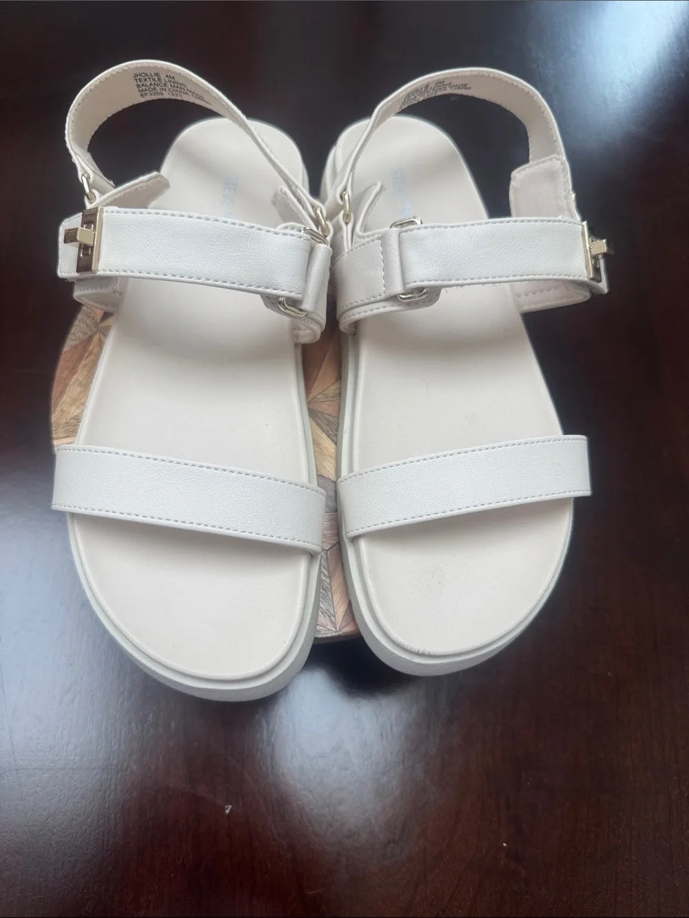 Madden Girl Cream Sandals Size 4M